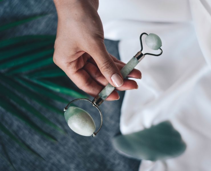 rullo di giada per massaggi viso