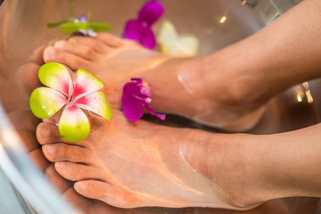 cure di bellezza dei piedi
