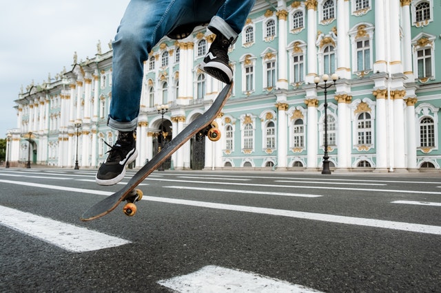 città come palestra freeboard corsa pattinaggio