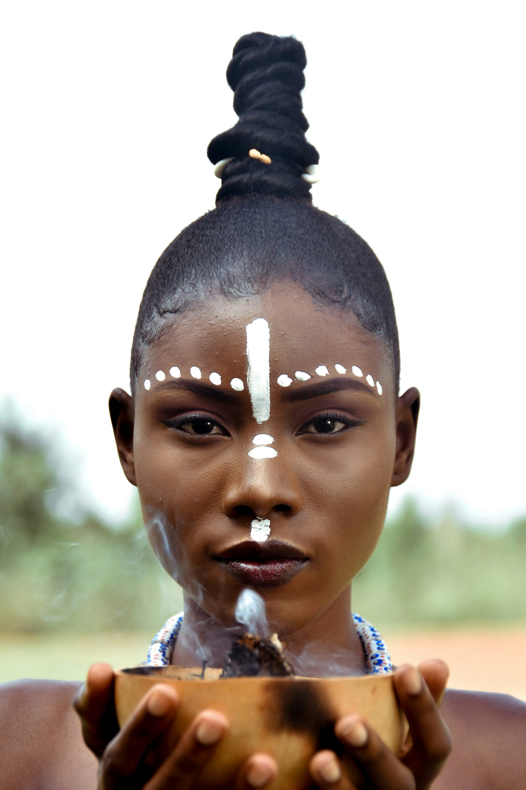 African woman skincare